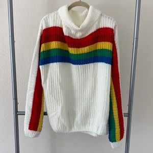 Rainbow Knit Sweater
